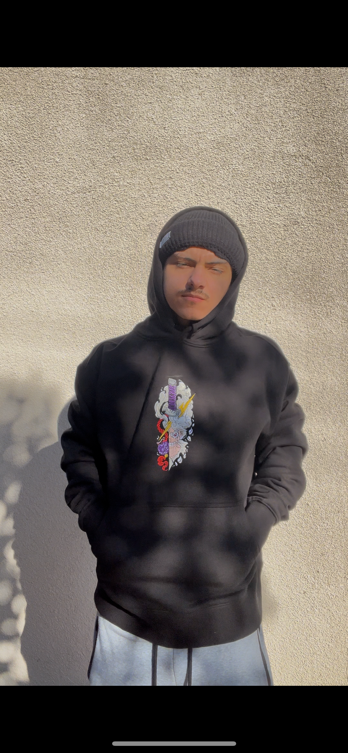 luffy knife hoodie