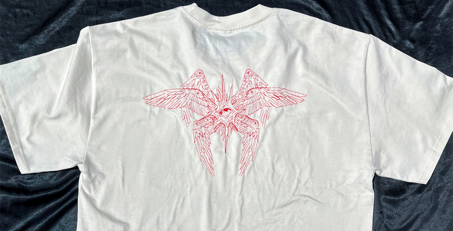Fear God Heavyweight Tee cream & red