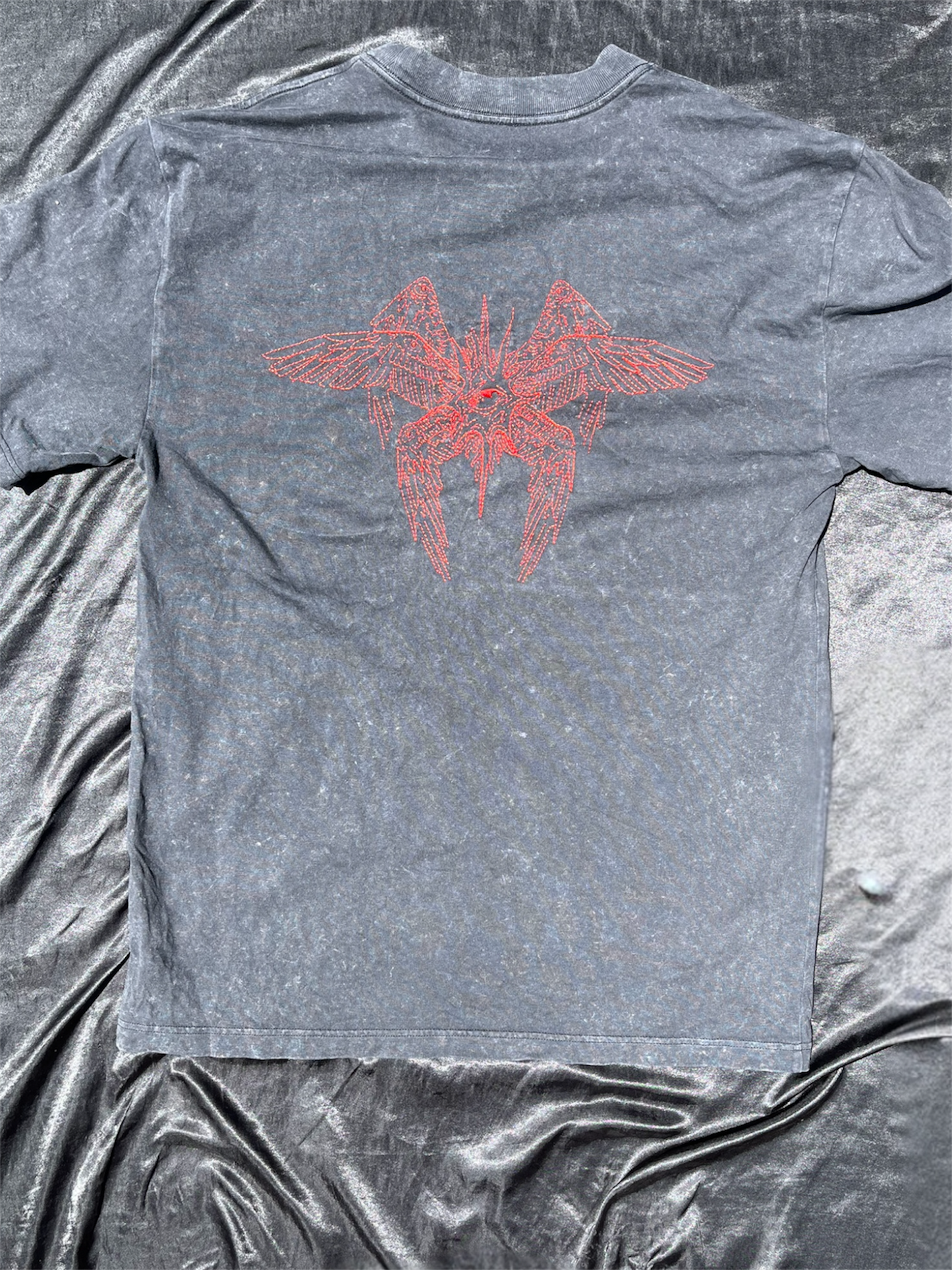 Fear God heavyweight Tee stone & red